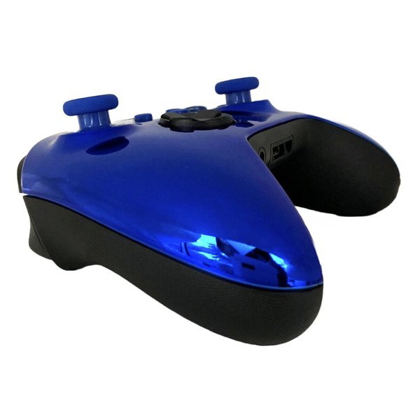 Custom Microsoft Xbox Series X / S Wireless Controller - Glossy Chrome Blue - Picture 2 of 8